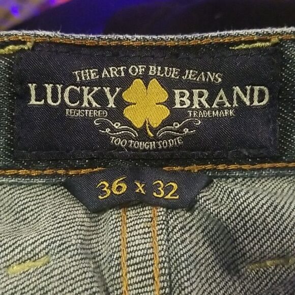 LUCKY BRAND DISTRESSED MENS 361 Vintage Straight SZ 36×32 - Picture 8 of 9